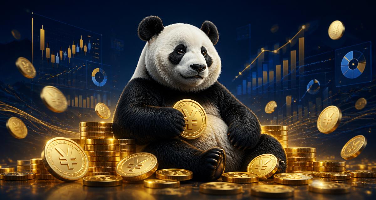 Notas de yuan chinês representando a captação internacional em moeda chinesa
